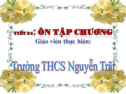 Ôn tập Chương I. Tứ giác