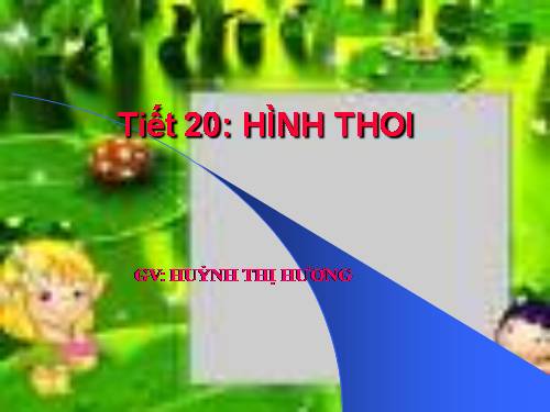 Chương I. §11. Hình thoi