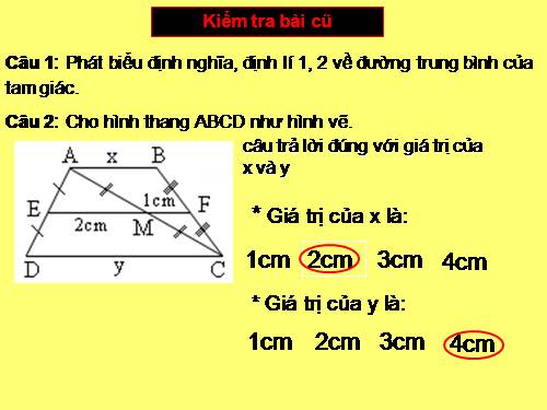 Chương I. §4. Đường trung bình của tam giác, của hình thang