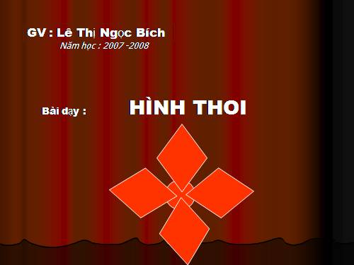 Chương I. §11. Hình thoi