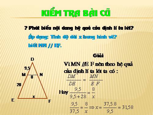 Các bài Luyện tập