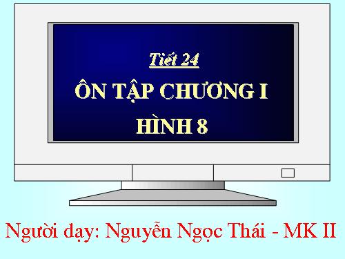 Ôn tập Chương I. Tứ giác