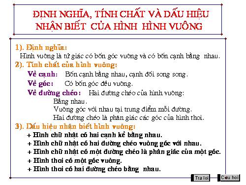 Chương I. §12. Hình vuông