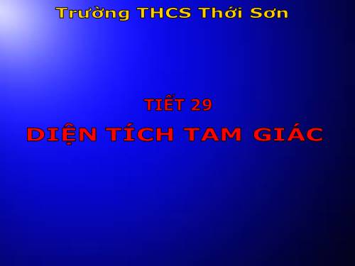 Chương II. §3. Diện tích tam giác