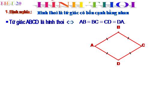 Chương I. §11. Hình thoi