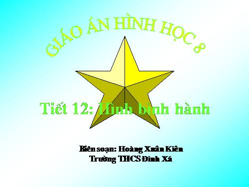 Chương I. §7. Hình bình hành