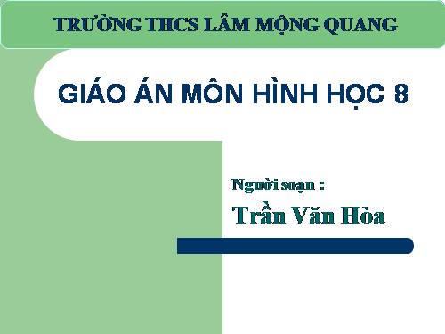 Chương I. §10. Đường thẳng song song với một đường thẳng cho trước