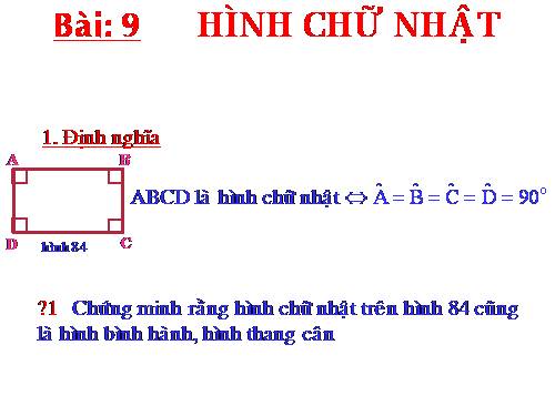 Chương I. §9. Hình chữ nhật