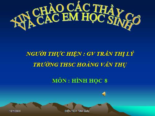 Chương II. §3. Diện tích tam giác