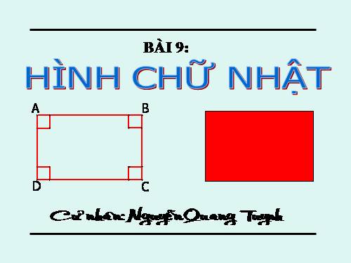 Chương I. §9. Hình chữ nhật