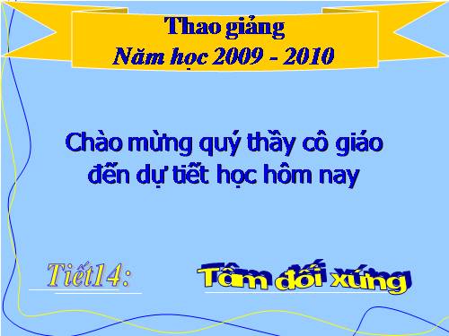 Chương I. §8. Đối xứng tâm