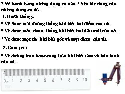 Chương I. §5. Dựng hình bằng thước và compa. Dựng hình thang