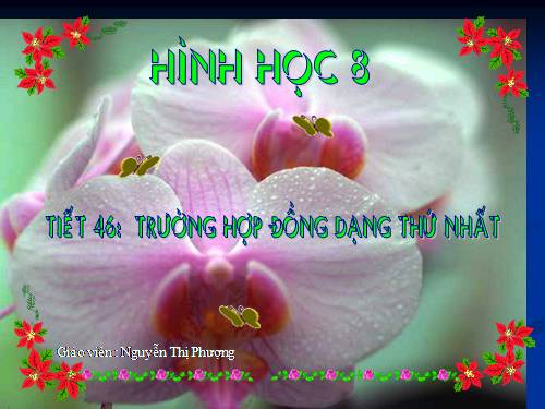 Chương III. §5. Trường hợp đồng dạng thứ nhất