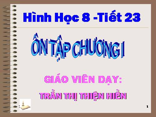 Ôn tập Chương I. Tứ giác