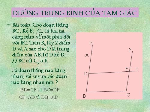 Chương I. §4. Đường trung bình của tam giác, của hình thang