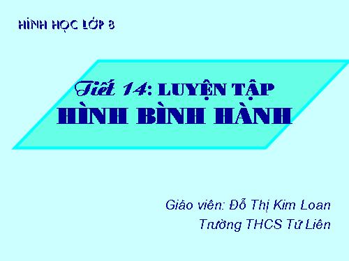 Các bài Luyện tập