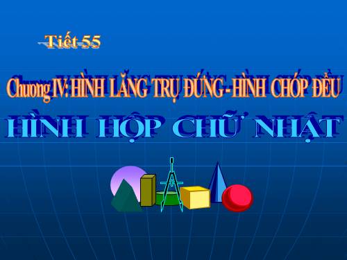 Chương IV. §2. Hình hộp chữ nhật (tiếp)