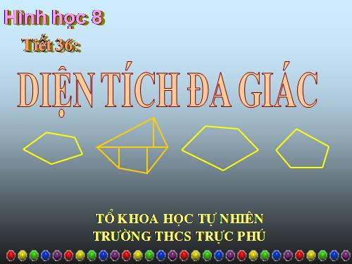 Chương II. §6. Diện tích đa giác