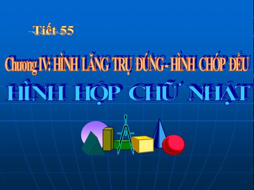 Chương IV. §1. Hình hộp chữ nhật