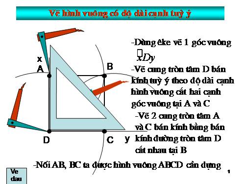 Chương I. §5. Dựng hình bằng thước và compa. Dựng hình thang