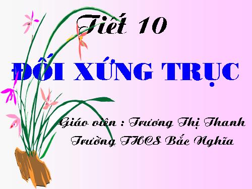 Chương I. §6. Đối xứng trục