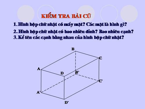 Chương IV. §1. Hình hộp chữ nhật