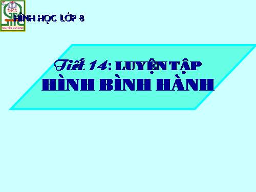 Chương I. §7. Hình bình hành