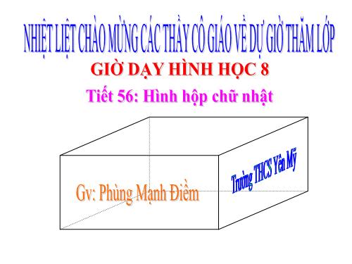 Chương IV. §1. Hình hộp chữ nhật