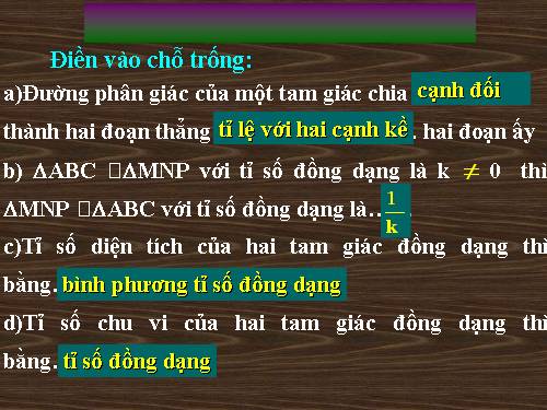 Ôn tập Chương III. Tam giác đồng dạng