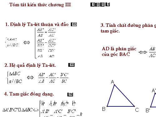 Ôn tập Chương III. Tam giác đồng dạng