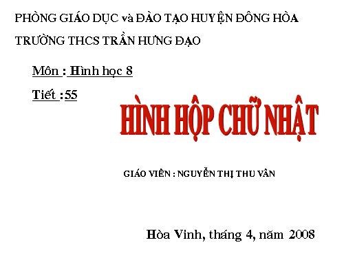 Chương IV. §1. Hình hộp chữ nhật