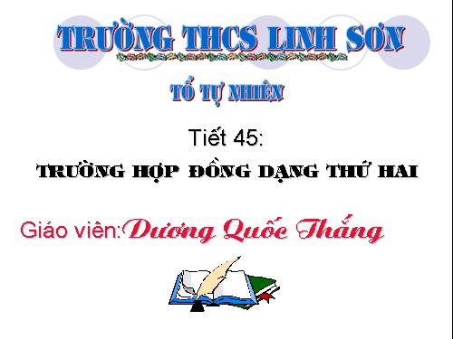 Chương III. §6. Trường hợp đồng dạng thứ hai