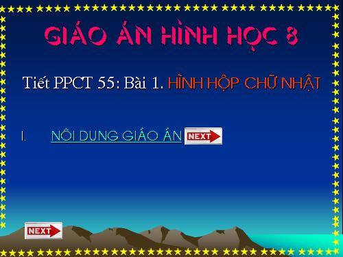 Chương IV. §1. Hình hộp chữ nhật