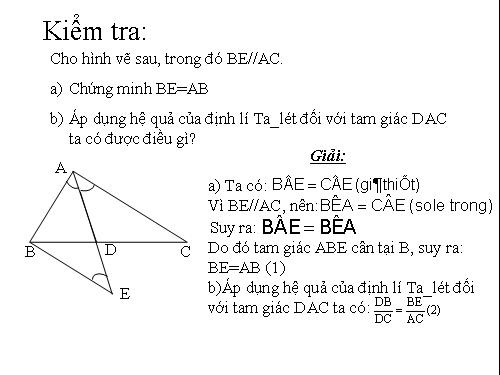 Chương III. §3. Tính chất đường phân giác của tam giác