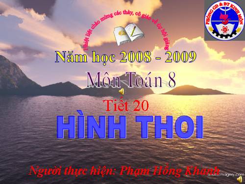 Chương I. §11. Hình thoi