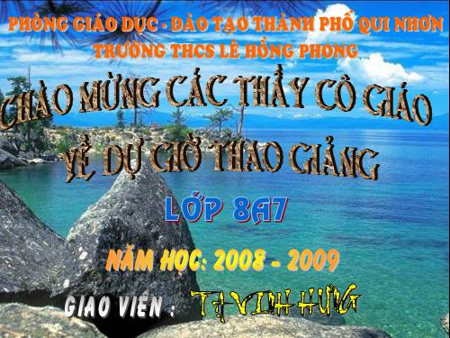 Chương III. §8. Các trường hợp đồng dạng của tam giác vuông