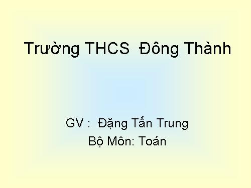 Chương III. §4. Khái niệm hai tam giác đồng dạng