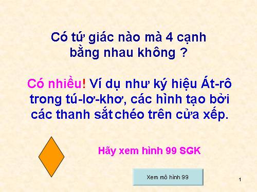 Chương I. §11. Hình thoi