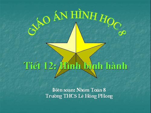 Chương I. §7. Hình bình hành