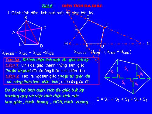 Chương II. §6. Diện tích đa giác