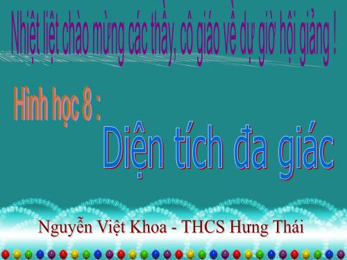 Chương II. §6. Diện tích đa giác