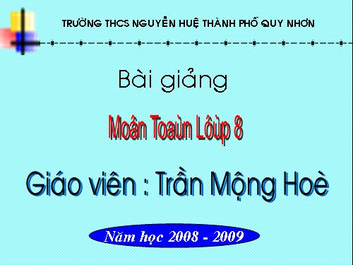 Chương I. §4. Đường trung bình của tam giác, của hình thang