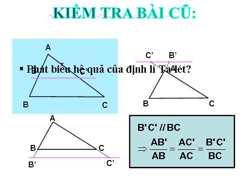 Chương III. §4. Khái niệm hai tam giác đồng dạng