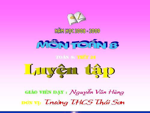 Các bài Luyện tập