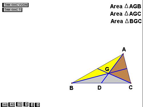Tính chất 3 đường trung tuyến tam giác