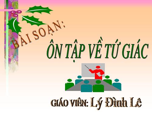 Ôn tập Chương I. Tứ giác