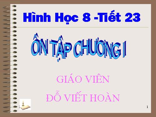 Ôn tập Chương I. Tứ giác