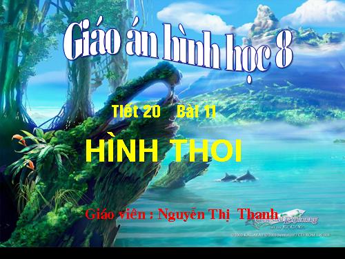 Chương I. §11. Hình thoi