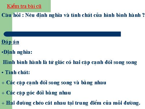 Chương I. §11. Hình thoi