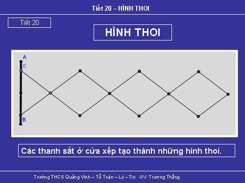 Chương I. §11. Hình thoi